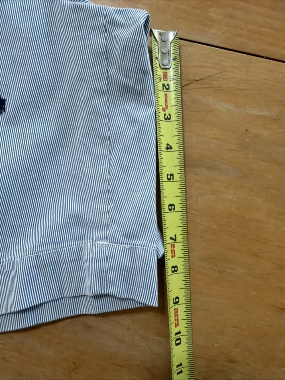Polo Ralph Lauren Mens 42  Prospect Shorts Seersucker Blue White Pony Logo
